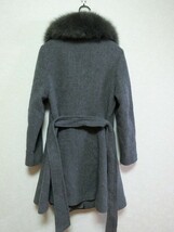 MaxMara コート M ファー グレー マックスマーラ #0211_画像2