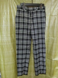 ALEXANDER McQUEEN pants check 44 gray Alexander McQueen 