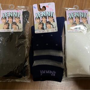 激安 新品 JENNI ガールズ ソックス 3足セット 靴下 ニコプチ