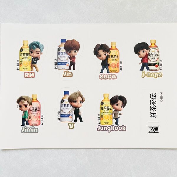 BTS Tiny TAN紅茶花伝 シール