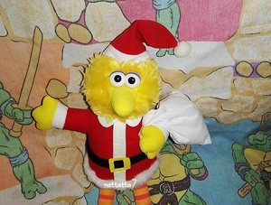 *SESAME STREET*BIG BIRD*sesa Mist - Lee to* Big Bird * Santa Claus * soft toy * Christmas * doll * doll 