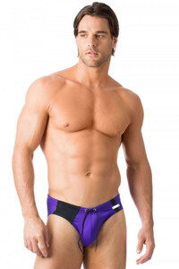  prompt decision new goods Greg * Homme Gregg Homme 102625 Magnetic Swim Brief swim bikini Brief purple color reality goods declared size S