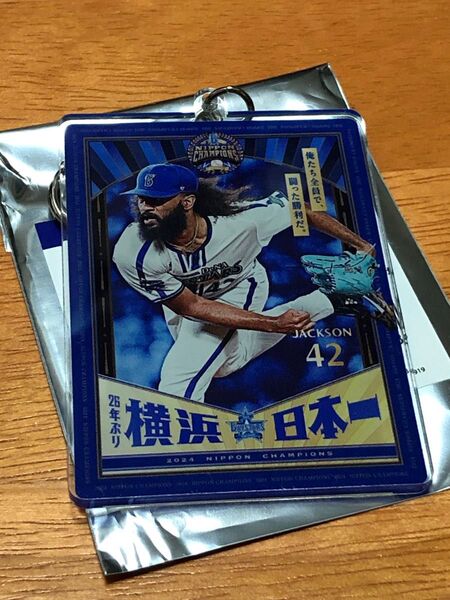 横浜DeNAベイスターズ 日本一選手ビジュアルブラインドアクリルキーホルダー A.ジャクソン選手