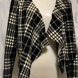 カーディガン チェック トップス