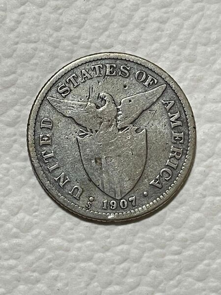 アメリカ領フィリピン 1907-S 古銭 銀貨