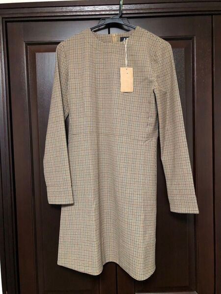 A.P.C. チェック柄 長袖ワンピース