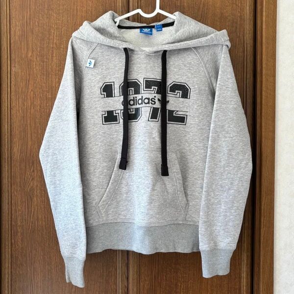 adidas アディダス古着 1972 グレー スウェットパーカー