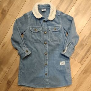 キッズ シャツワンピース コート 110