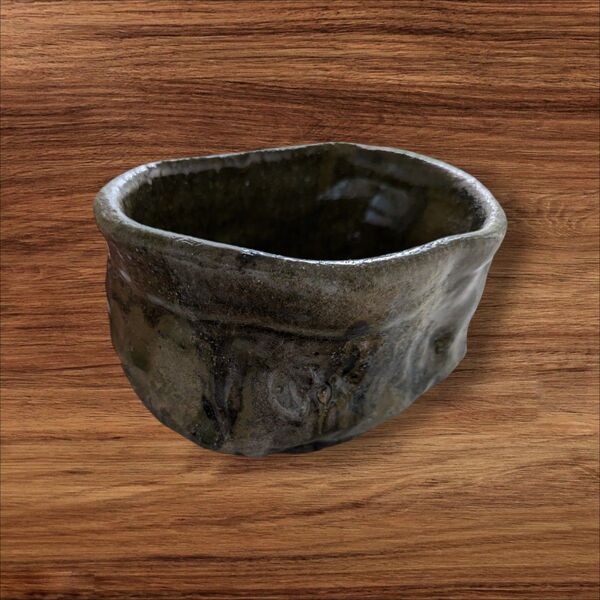 唐津焼、紫のような色にします。 茶道具 茶器