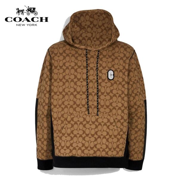 【COACH★89747】コーチ 大人気商品♪ メンズ長袖スウェットパーカートレーナーフーディー シグネチャー 新品