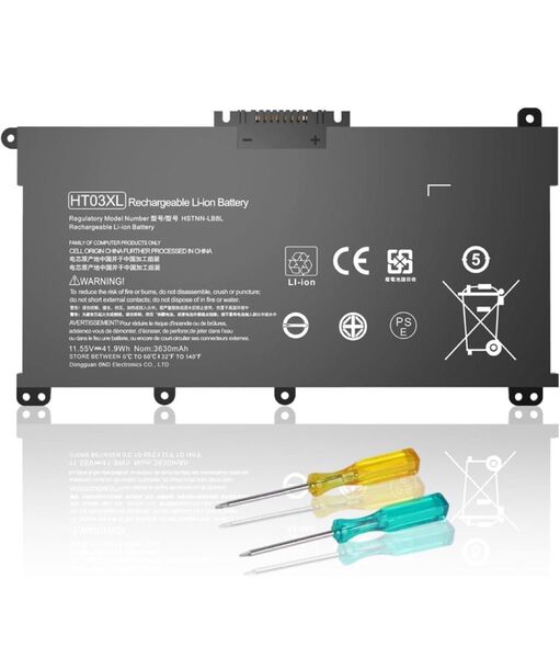 【PSE認証済み】HP HT03XLブラック 対応用【11.55V 3630mAh】 高性能 PC 互換 バッテリー