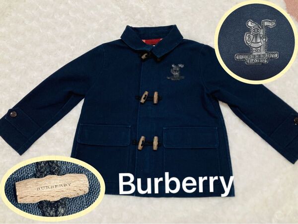 ☆BURBERRY バーバリー☆ キッズ ダッフルコート デニム生地 92cm
