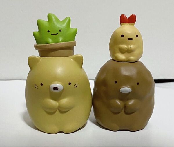 すみっコぐらし フィギュア マスコット キャラクター 重なる くっつく 置物 ねこ ざっそう とんかつ えびふらいのしっぽ グッズ