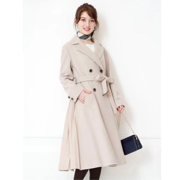 新品タグ付き apuweiser-riche ウールプリーツコート