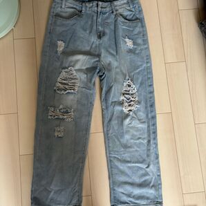 ダメージジーンズ デニム ダメージ