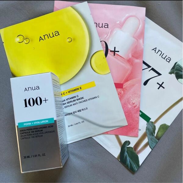 アヌア Anua PDRN ヒアルロン酸カプセル100 セラム 30ml 公式購入正規品 新品 シートマスク3枚