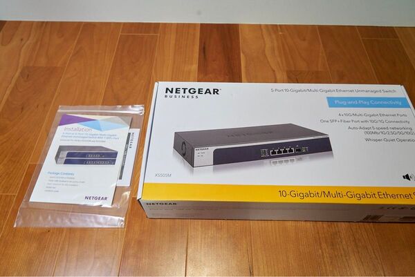 【新品未使用】NETGEAR XS505M-100AJS 10G/マルチギガ4ポート アンマネージ ネットワークスイッチングハブ