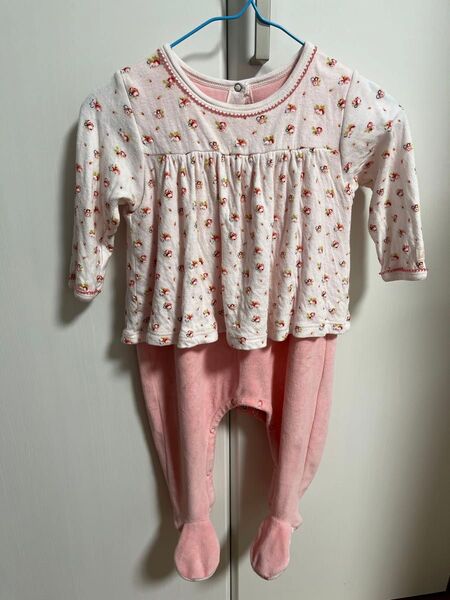 PETIT BATEAU プチバトー カバーオール ロンパース 12M 74cm