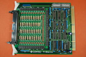 PC98 Cバス用 インターフェースボード CONTEC PI-48(98)9316 絶縁型パラレル入力ボード？ 動作未確認 ジャンク扱いにて SAN-5010 