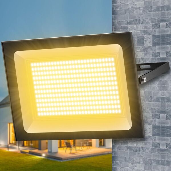200W 25000LM LED投光器 暖色光
