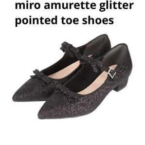 【完全未使用】glitter pointed toe shoes