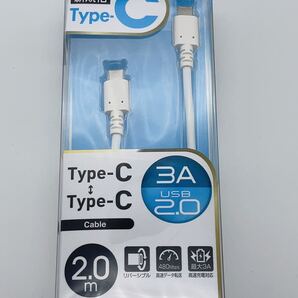 新品 新規格 Type C to Type C ケーブル 2m 3A高出力高品質 急速充電 高速データ転送 リバーシブル