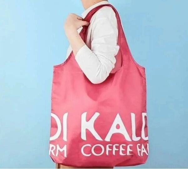 スモーキーピンク エコバッグ カルディ KALDI オリジナルエコバッグ スモーキーピンクトートバッグ 折り畳みレジ袋