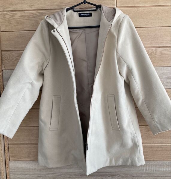 pom ponette junior フード付きコート M