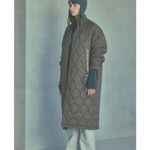 新品 PHEENY ナイロン キルティング コート MOCA