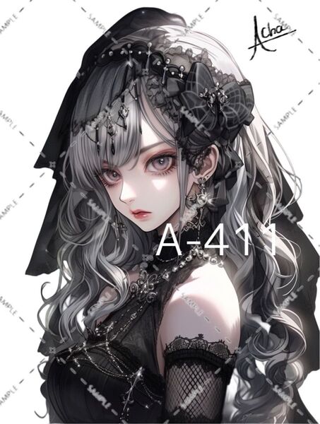 A-411~A-430 女の子 男の子 ステッカー 素材 コラージュ シール achashop