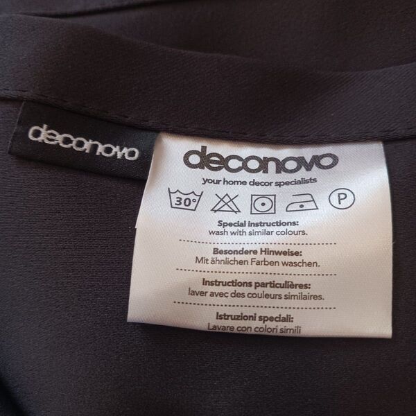 カーテン 黒 deconovo