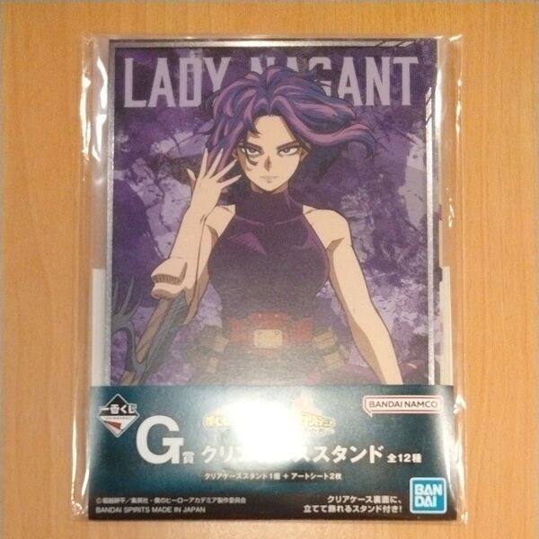 未開封品 僕のヒーローアカデミア − 正義のかたち − 一番くじ G賞 クリアケーススタンド レディ ナガン 未使用品