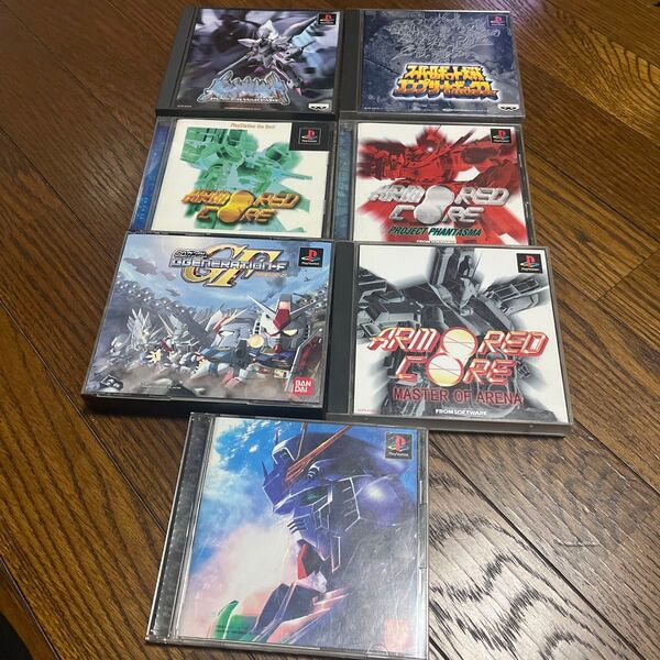 ガンダム、ロボット系ゲーム7本セット。PS1