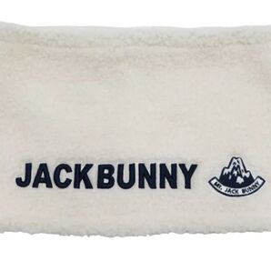 JACK BUNNY ジャックバニー ボア ネックウォーマー ホワイト メンズ ゴルフ