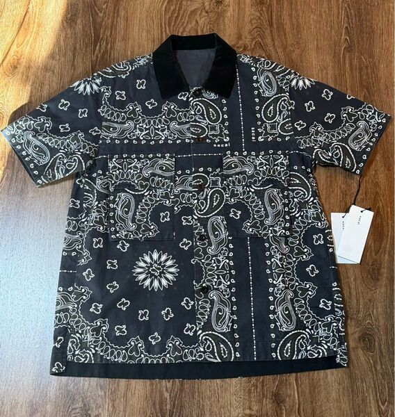 23SS sacai Bandana Print Shirt ペイズリー