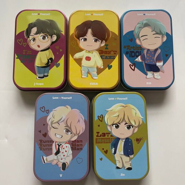 BTS バンタン TinyTAN キャンディ缶 コレクション 5点セット