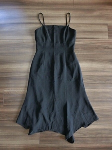  Cecil McBee CECIL McBEE One-piece dress no sleeve camisole long formal deformation black black simple 