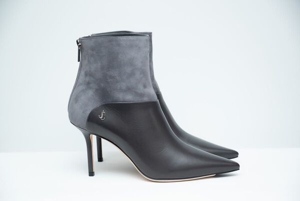 新品未使用!JCロゴ|ジミーチュウ グレーブーツ24cm Jimmy Choo37.5サイズ
