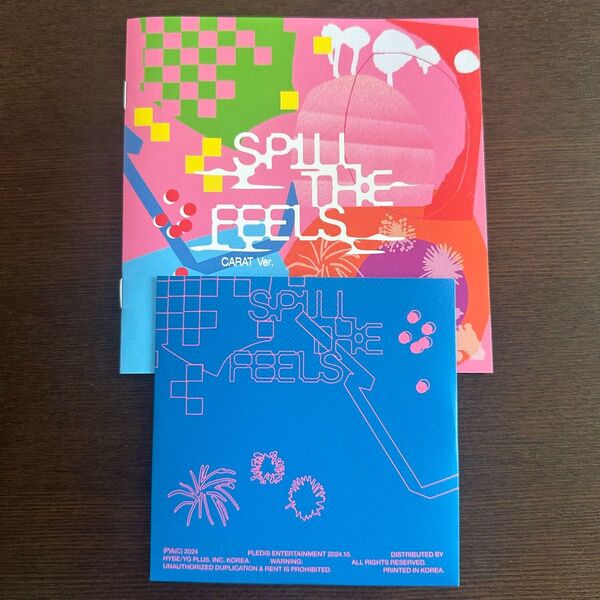SEVENTEEN セブチ 12th Mini Album SPILL THE FEELS CARAT盤 CD-R、歌詞カードのみ