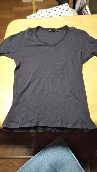 ユニクロ Tシャツ 半袖 カットソー premium cotton Lサイズ メンズ