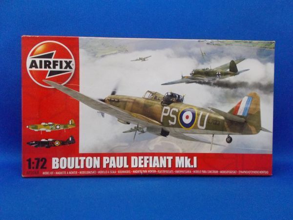 未組立 エアフィックス 1/72 ボルトン ポール デファイアント Mk.1 イギリス空軍 戦闘機 イギリス製 AIRFIX BOULTON PAUL DEFIANT MK.Ⅰ