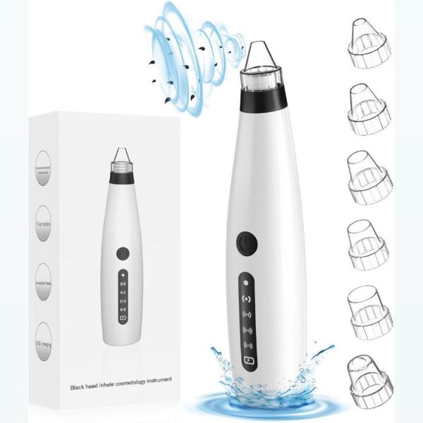 【新品】毛穴吸引器 毛穴洗浄 毛穴ケア 6種類吸引ヘッド 5段階吸引力空気 強力 毛穴汚れ吸引 角栓取り