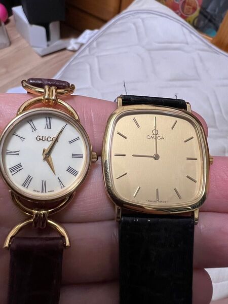 美品 OMEGA DEVILLE オメガとGUCCI グッチ 2点セット