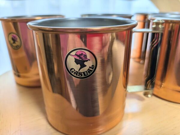 銅製 CASUALマグカップ 5個 未使用品