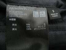 UNIQLO ユニクロ カシミア混 チェスターコート 紺 ネイビー Sサイズ メンズ_画像5