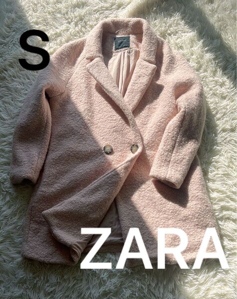 ZARA ピーコート もこもこピンク S size