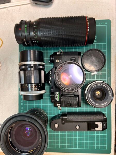 人気機種 Canon キャノン AE-1 Program 美品動作 レンズ5枚セット 50mmF1.4SSCなど