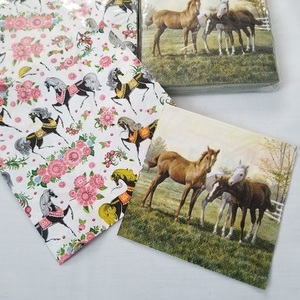  horse pattern paper napkin 20 pieces set ..* horse * paper napkins horse riding 
