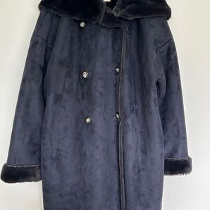 アズノウアズ コート 美品 フリーサイズ ネイビー
