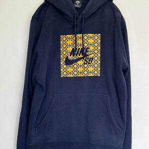 ナイキエスビー パーカー 裏起毛 Lサイズ ネイビー